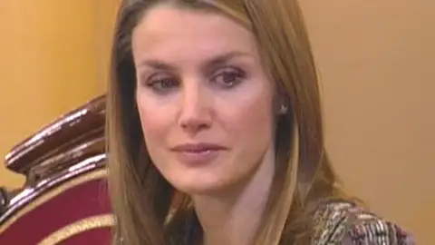 Doña Letizia, emocionada en el Senado Doña Letizia, emocionada en el Senado