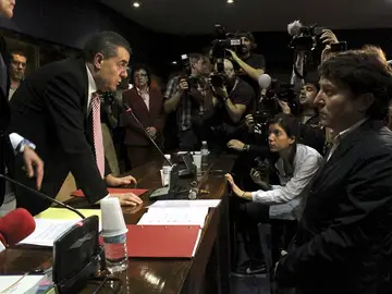 El portavoz de IAP, Ismael Álvarez (i), quien dimitió como alcalde del PP del municipio hace diez años El portavoz de IAP, Ismael Álvarez (i), quien dimitió como alcalde del PP del municipio hace diez años