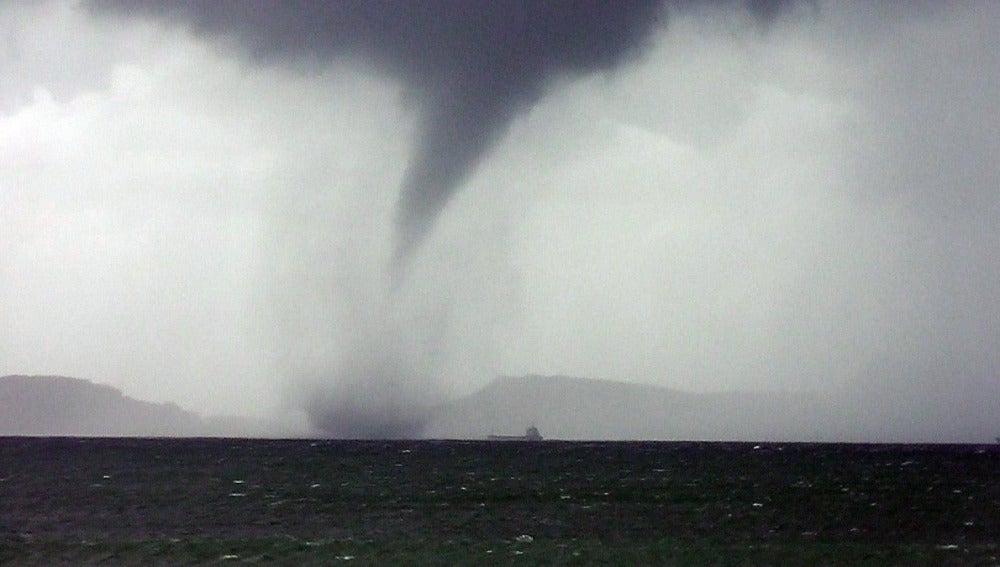 Un pequeño tornado en Vigo