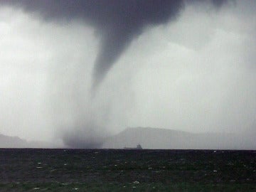 Un pequeño tornado en Vigo