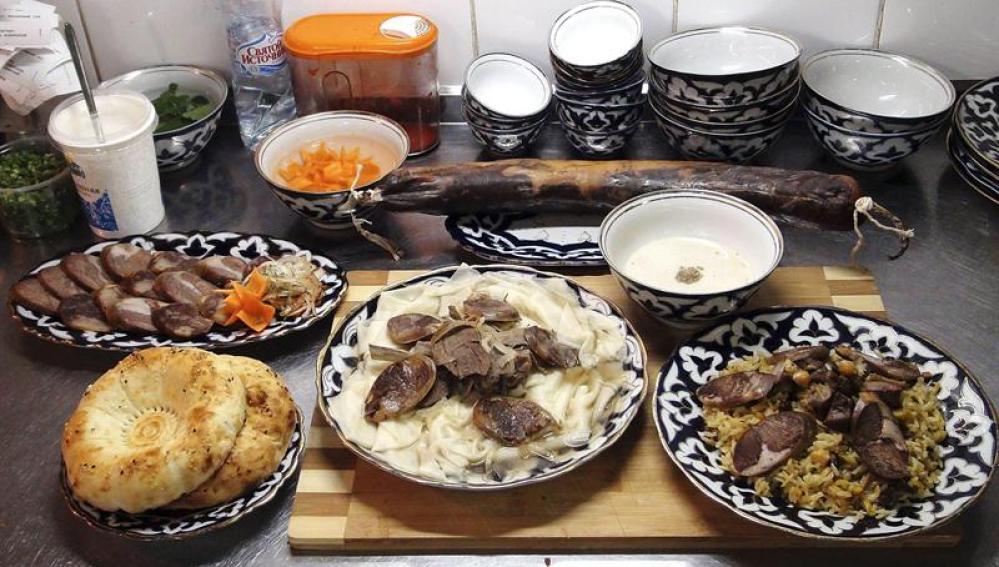 Platos con carne de caballo