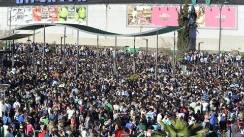 Vista general del recinto habilitado para el "botell&oacute;dromo"