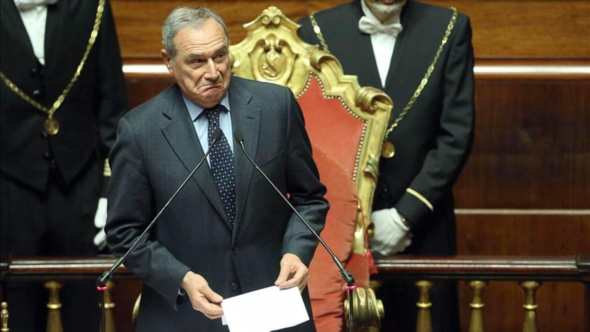 El nuevo presidente del Senado, Piero Grasso