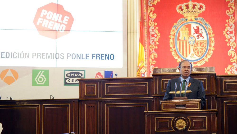El presidente del Senado, Pío García Escudero, en los Premios Ponle Freno