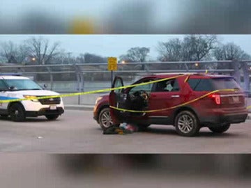 Coche en el que se disparó a sí mismo el menor