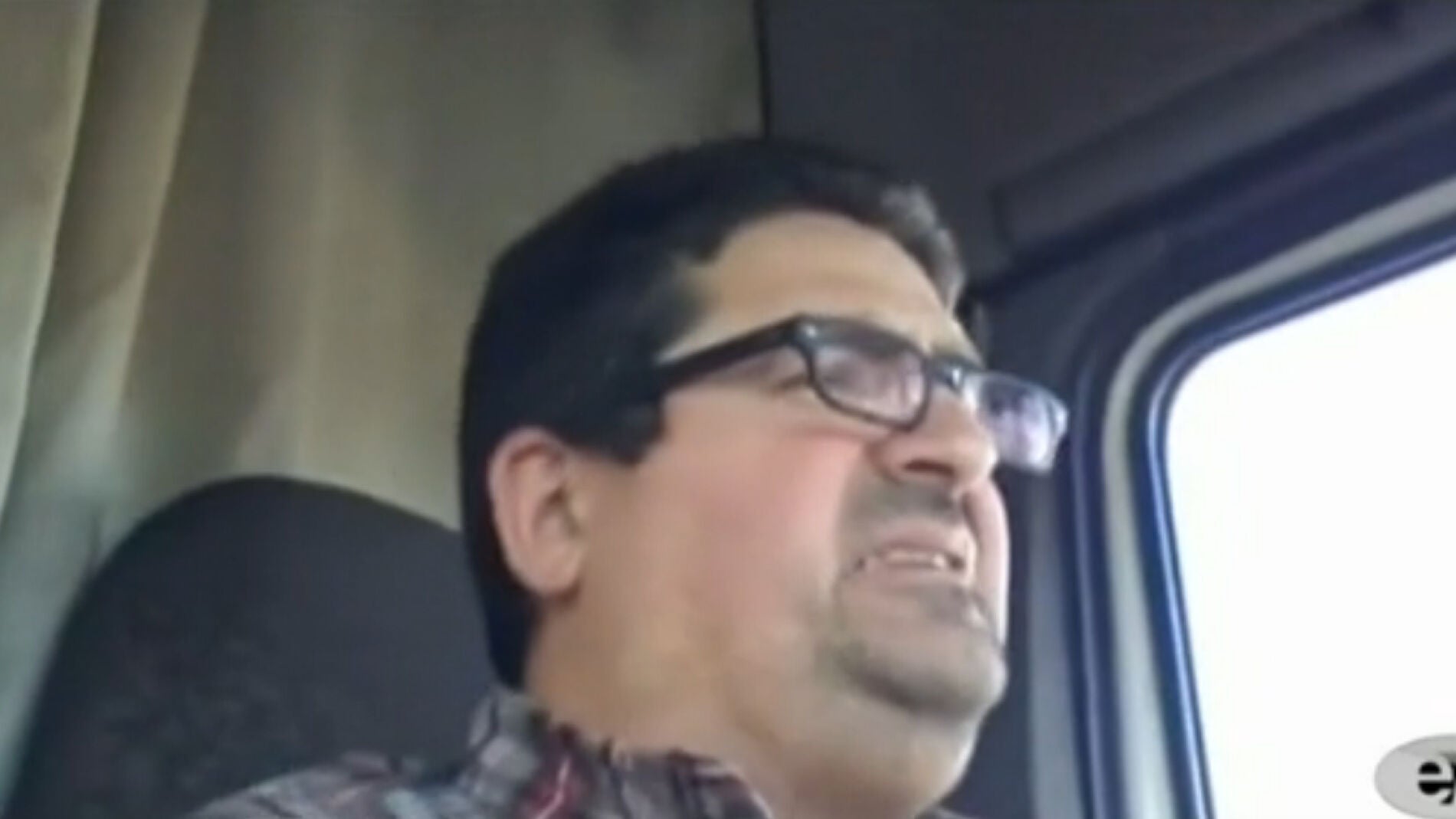 Camionero indignado
