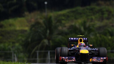 Webber domina en seco los primeros Libres de Sepang con Alonso cuarto