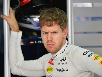 Vettel, con pose interesante