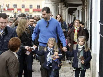 Los príncipes de Astruias visitan Almagro Los príncipes de Astruias visitan Almagro