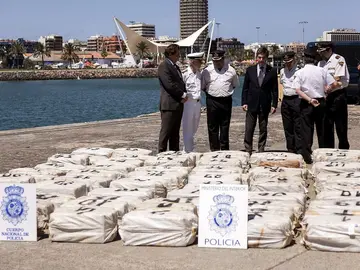 Alijo de cocaína incautado por la Policía Alijo de cocaína incautado por la Policía