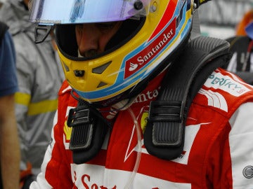 Alonso, tras su toque con Vettel