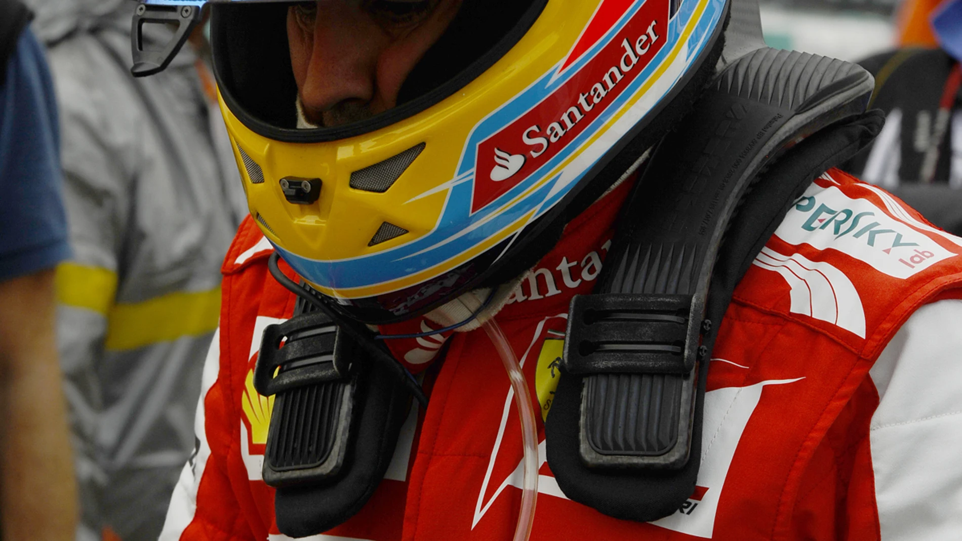 Alonso, tras su toque con Vettel