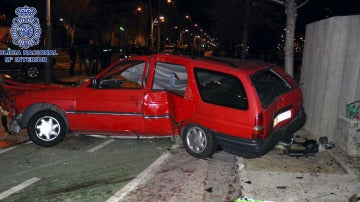 Accidente tras una persecución policial en Zaragoza