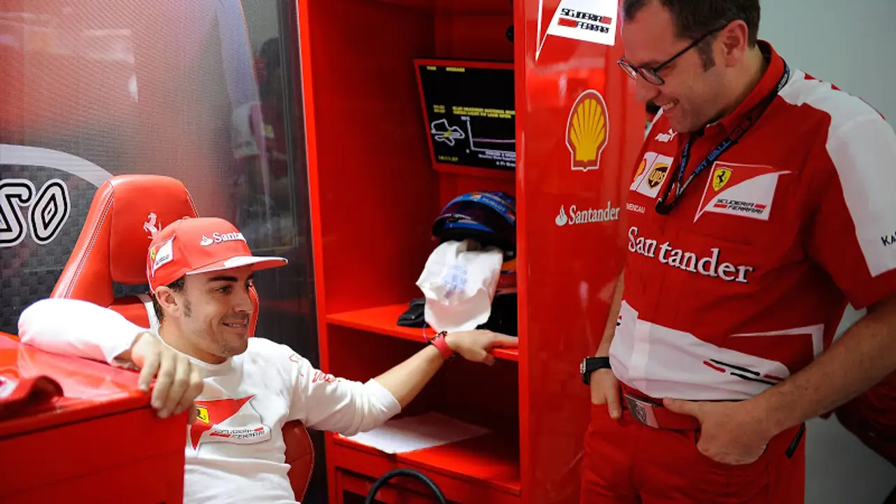 Domenicali, junto a Fernando Alonso