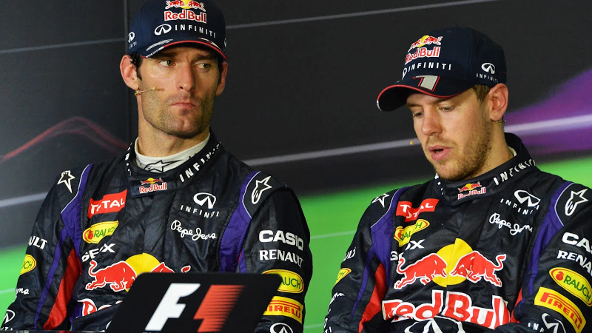 Webber y Vettel tras el GP de Malasia