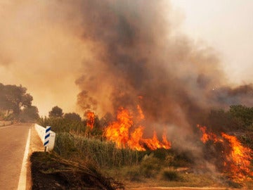 Imagen de archivo de un incendio en la Comunidad Valenciana.