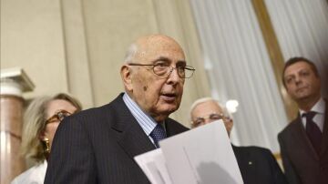 El presidente de Italia, Giorgio Napolitano