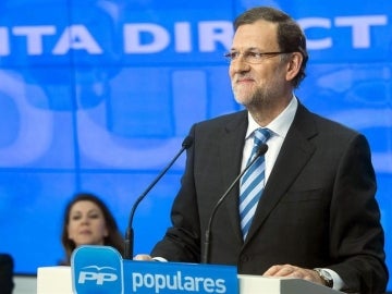 Rajoy, durante su comparecencia tras la Junta Directiva del PP Rajoy, durante su comparecencia tras la Junta Directiva del PP
