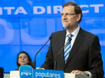 Rajoy, durante su comparecencia tras la Junta Directiva del PP Rajoy, durante su comparecencia tras la Junta Directiva del PP