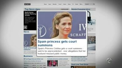 La infanta Cristina, portada de los medios internacionales
