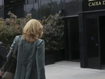 La Infanta llega a su puesto de trabajo La Infanta llega a su puesto de trabajo