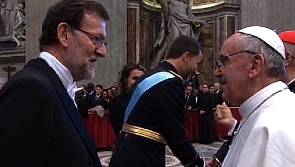 Mariano Rajoy y el Papa Francisco