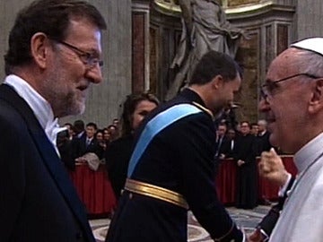 Mariano Rajoy y el Papa Francisco