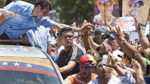 El principal candidato de la oposici&oacute;n, Henrique Capriles