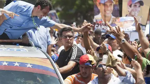 El principal candidato de la oposición, Henrique Capriles El principal candidato de la oposición, Henrique Capriles