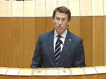 Núñez Feijóo en el parlamento gallego