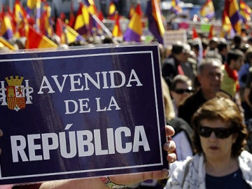 Manifestación por la República en Madrid