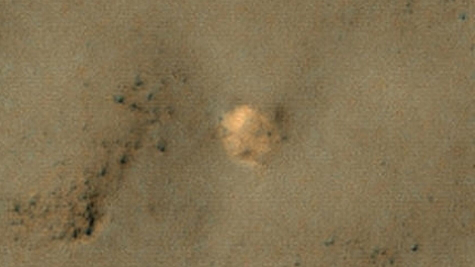 Restos de la nave rusa en Marte