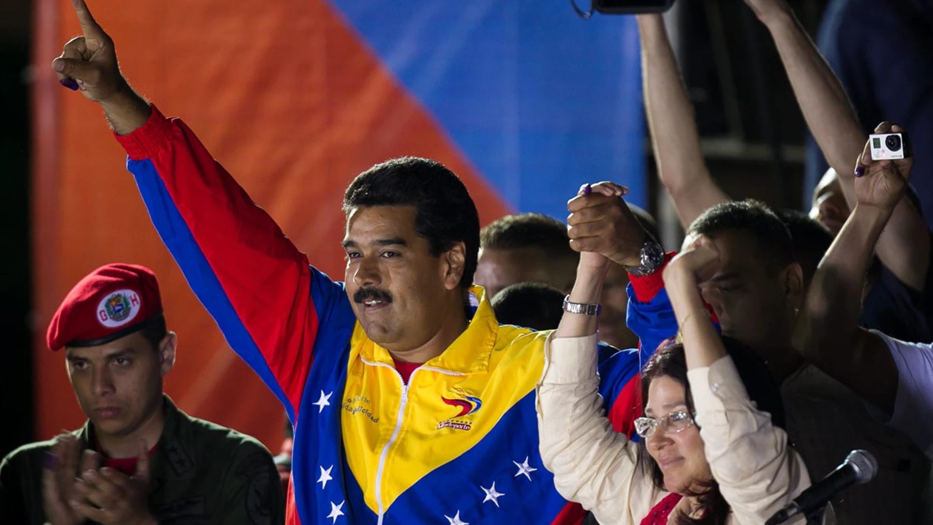 Nicolás Maduro tras ganar las elecciones en Venezuela Nicolás Maduro tras ganar las elecciones en Venezuela