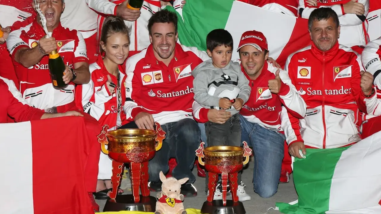 Los diez triunfos de Alonso en Ferrari