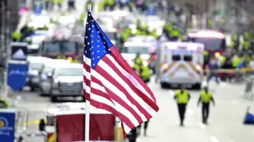 Una bandera de EEUU Una bandera de EEUU