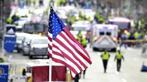 Una bandera de EEUU Una bandera de EEUU