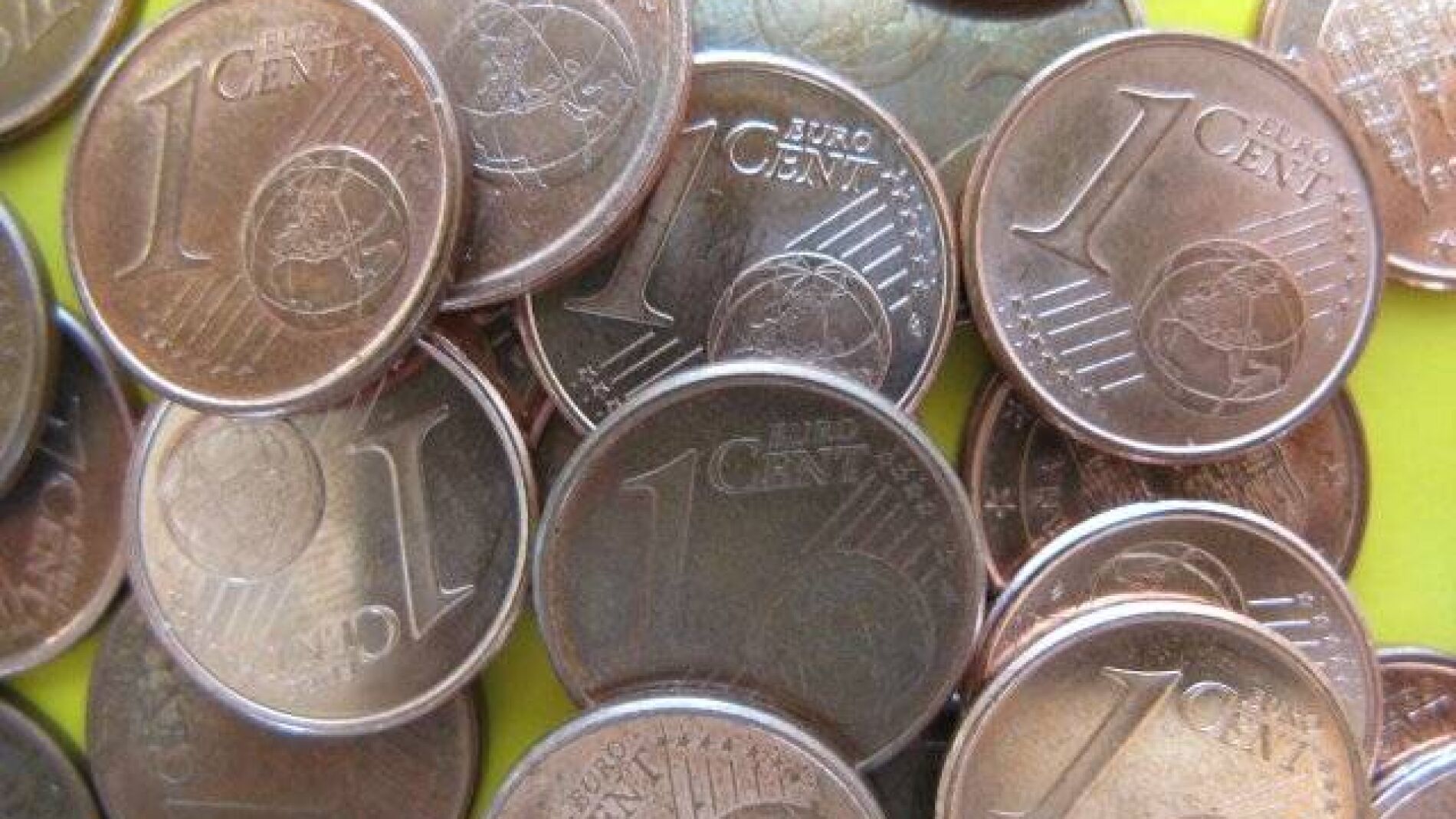 Monedas de 1 c&eacute;ntimo