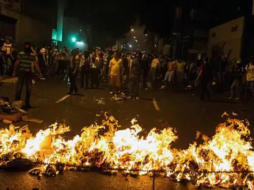 Protesta callejera en Caracas contra Maduro Protesta callejera en Caracas contra Maduro