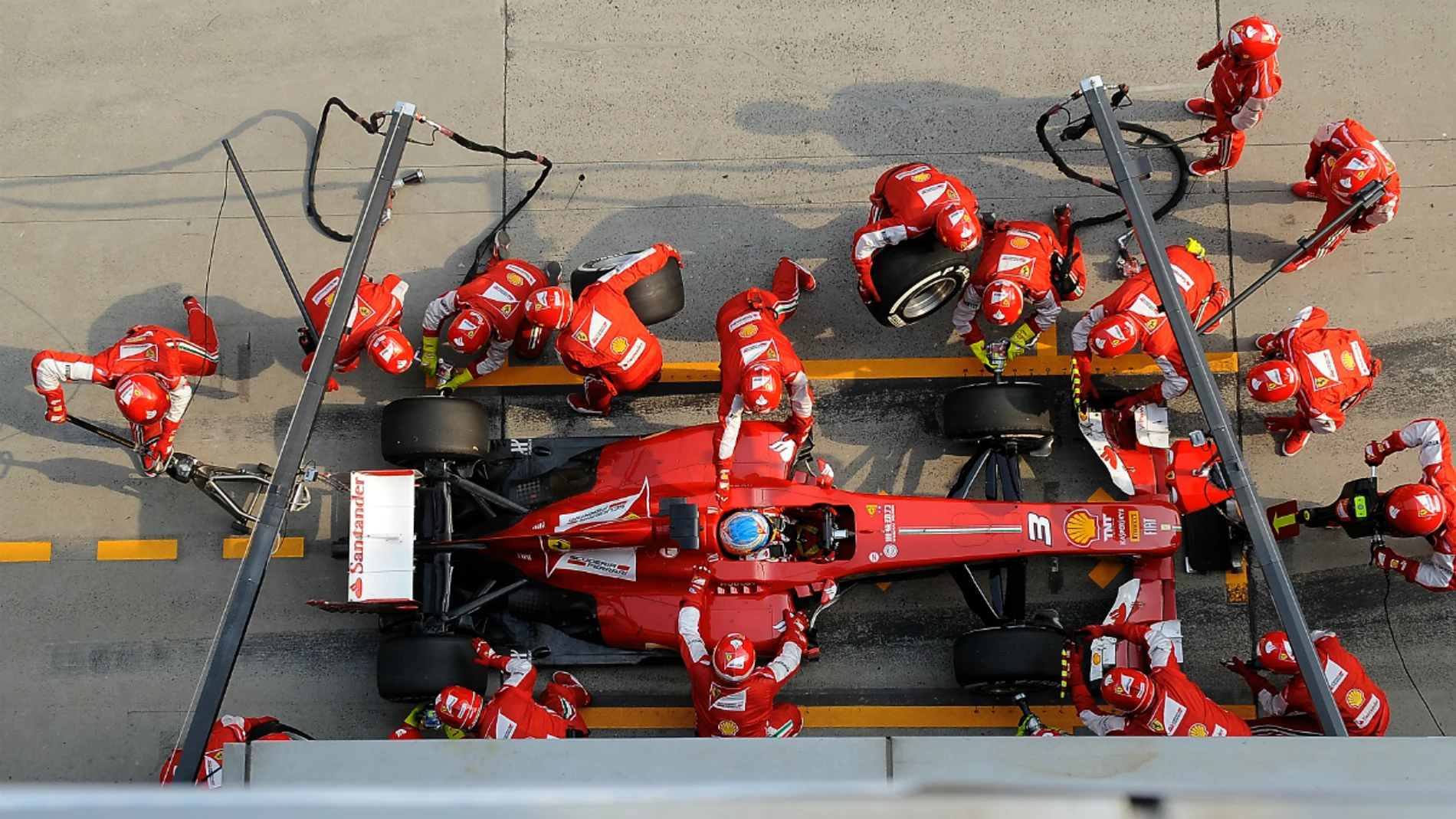 Pit stop de Ferrari 