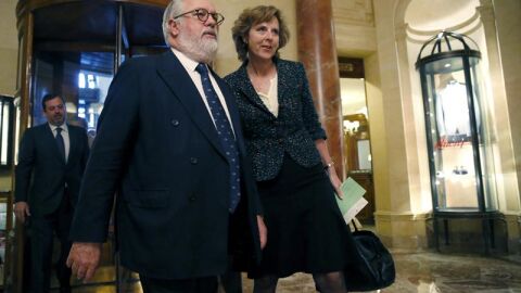 Connie Hedegaard, comisaria europea de Acci&oacute;n por el Clima, y Miguel Arias Ca&ntilde;ete, ministro de Agricultura, Alimentaci&oacute;n y Medio Ambiente