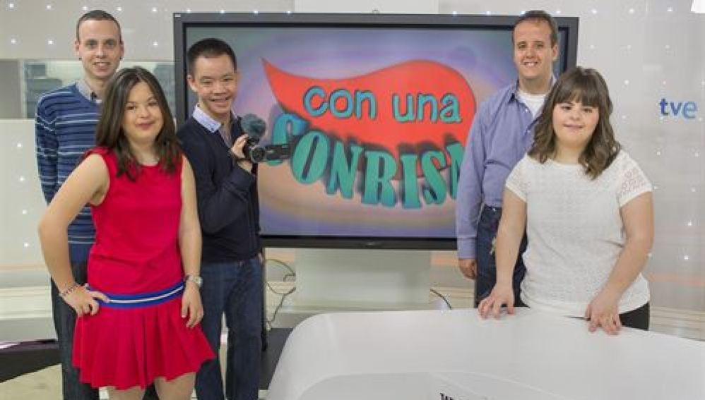 Con una sonrisa