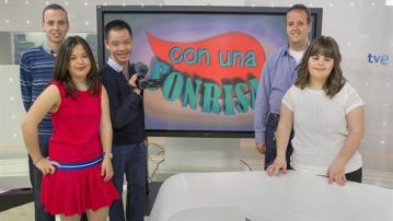Con una sonrisa
