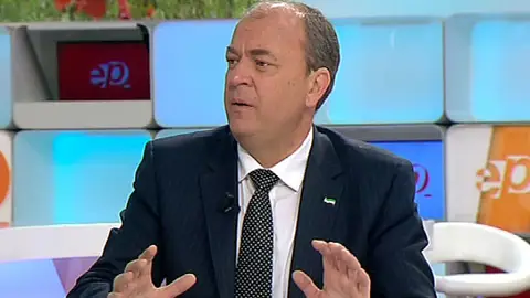 Monago, en Espejo Público Monago, en Espejo Público