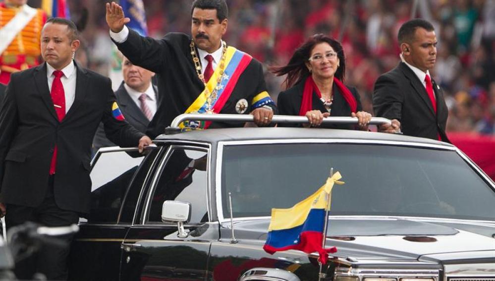 Maduro, en su primer acto como presidente