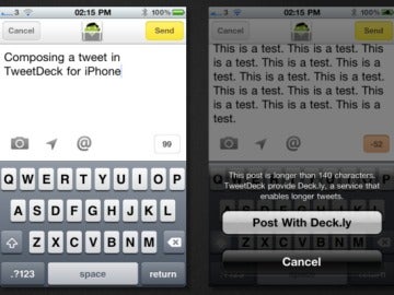 TweetDeck para iPhone