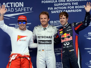Rosberg, Vettel y Alonso en Sakhir