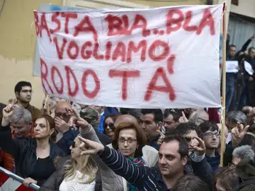 Protestas contra la reelección de Napolitano Protestas contra la reelección de Napolitano