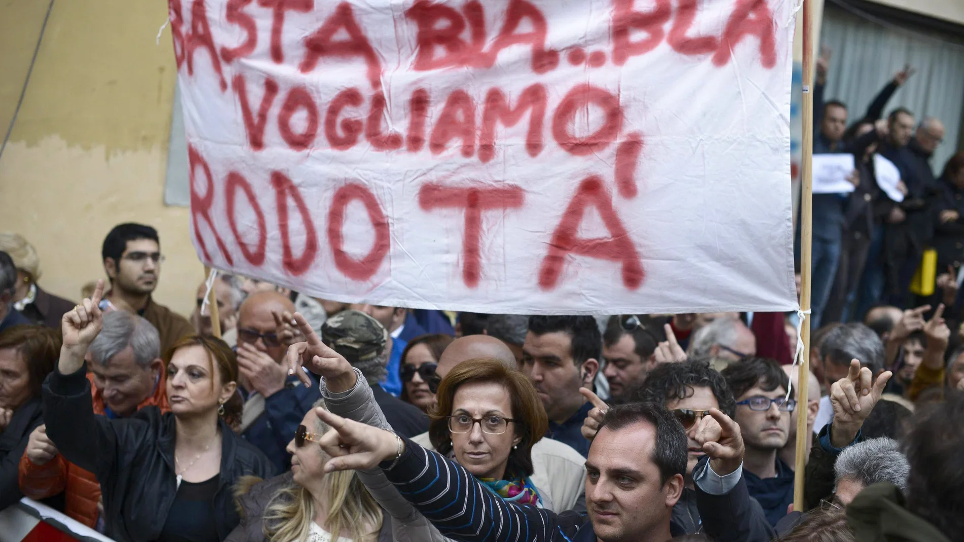 Protestas contra la reelección de Napolitano Protestas contra la reelección de Napolitano