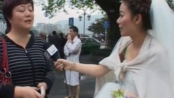 Chen Ying, periodista china que cubrió el terremoto antes de su boda