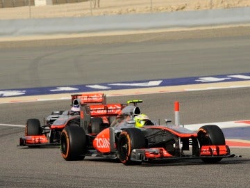 Sin órdenes de equipo en McLaren para Pérez y Button